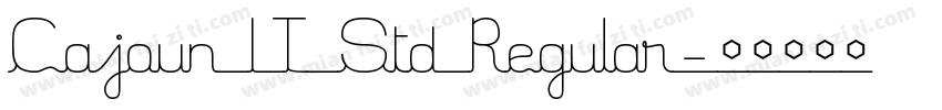 Cajoun LT Std Regular字体转换